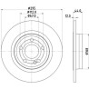 Disco de freno HELLA 8DD 355 133-351