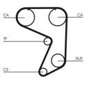 Correa dentada CONTINENTAL CTAM CT649