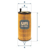 Filtro de aceite UFI 25.237.00
