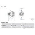 Alternador BOSCH 0 986 046 290