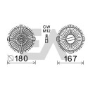 Núcleo ventilador, refr. motor