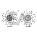 Núcleo ventilador, refr. motor