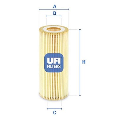 Filtro de aceite UFI 25.021.00