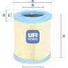 Filtro de aire UFI 27.606.00
