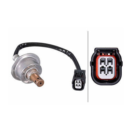 HELLA Sonda Lambda 6PA 358 103-621 - 4 Poli, Cavo 270mm, Riscaldata, Per Toyota Yaris (_P9_) E Compatibili