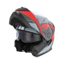 CASCO SEREL 2206 gris y rojo Talla S