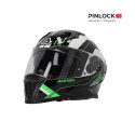 CASCO X-WAY GRAPHIC NEGRO VERDE XS