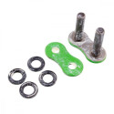 Conexión para cadena RK 520 MXZ Racing color verde