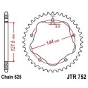 Corona JT Sprockets aluminio 75240AL