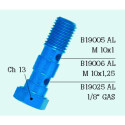 TORNILLO  DOBLE 10X1 ALUMINIO AZUL