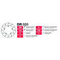 Disco Fren Delantero - Trasero - DR033
