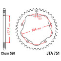 CORONA 751 - 38 ALUMINIO RACELITE JT