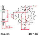 PINON 1307 - 15 OEM GOMA JT