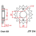 PINON 314 - 16 OEM GOMA JT