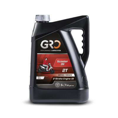 GRO Aceite SintÃ©tico para Scooter 2T, 5L