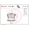 Juego de 4 pastillas de freno BREMBO P 61 084