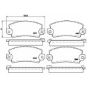Juego de 4 pastillas de freno BREMBO P 68 001