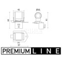 Resistencia en serie, electromotor de ventilador MAHLE ORIGINAL CFR 8 000P